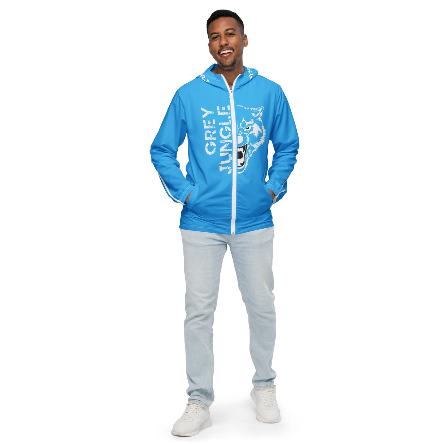 Powder Blue Retro 9 Windbreaker