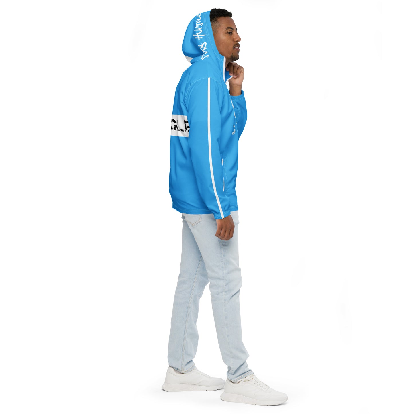 Powder Blue Retro 9 Windbreaker