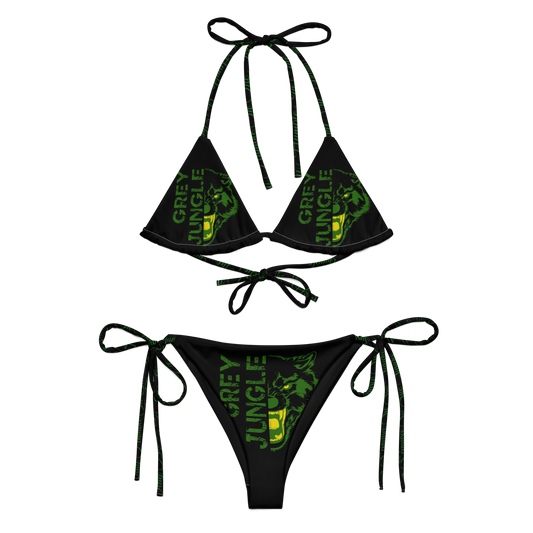 Bikini | String | Black | Green & Gold Collection