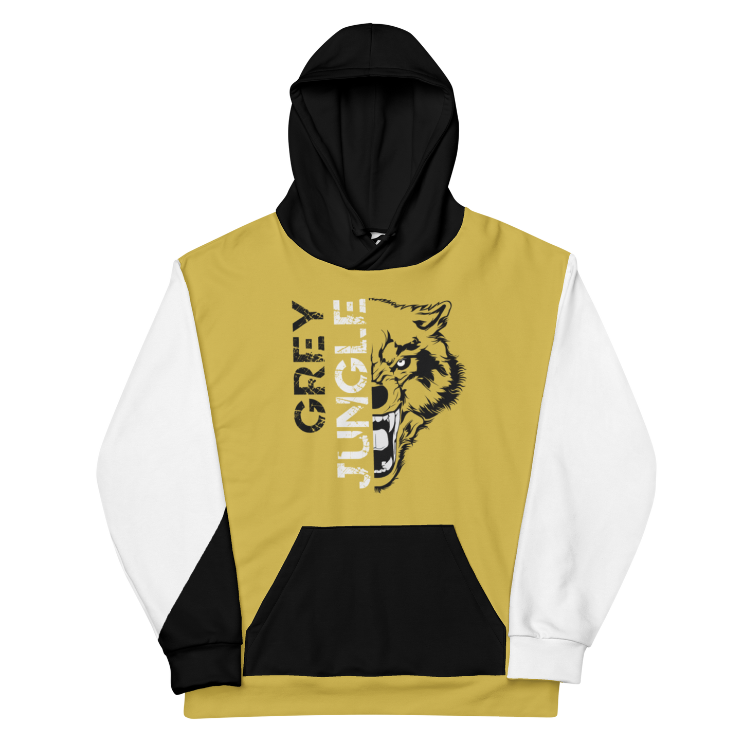 Grey Jungle Hoodie | Black and Gold - Hoodie