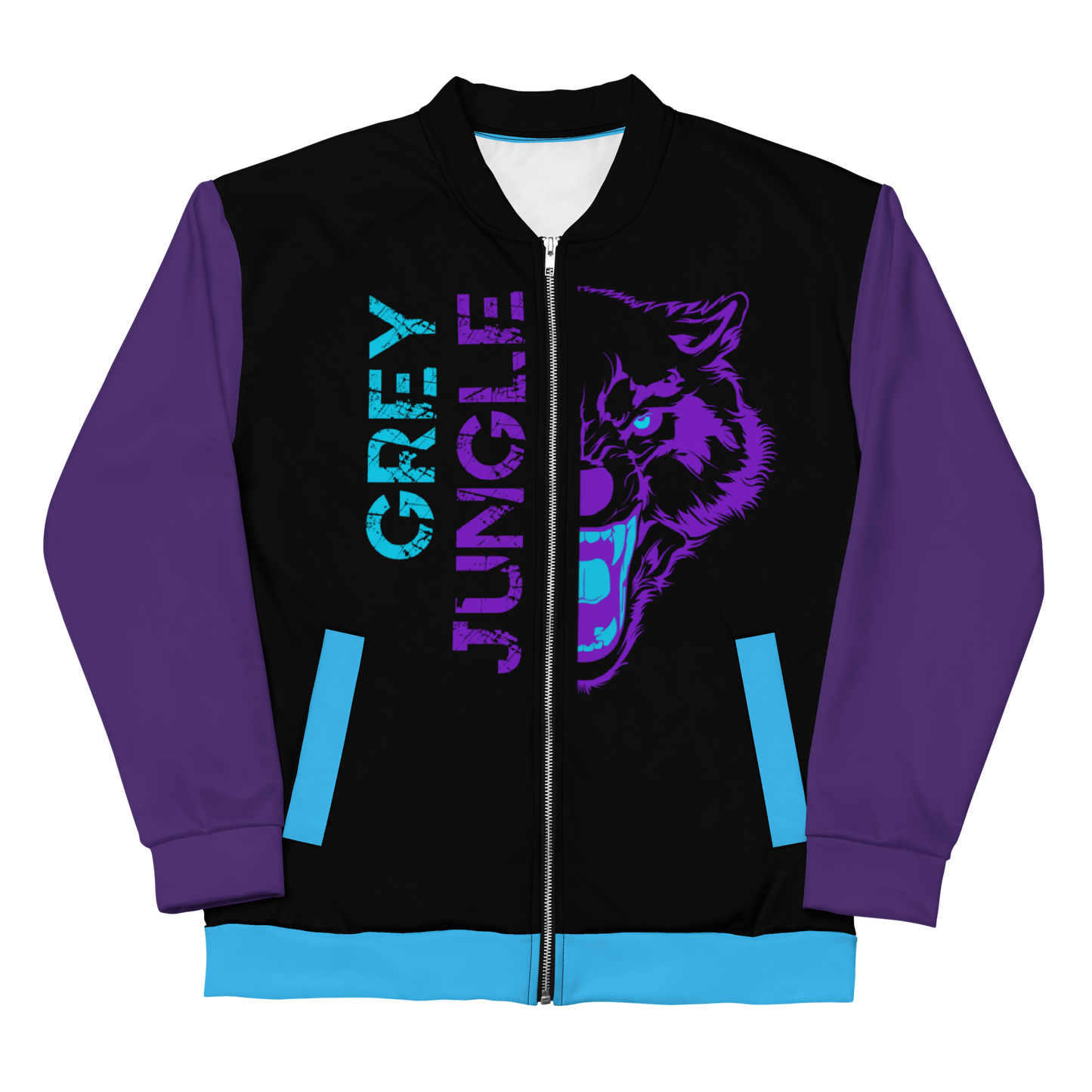 Purple & Black | Bomber Jacket