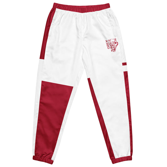 Windbreaker Pants | Red & White | Cherry 12s Collection