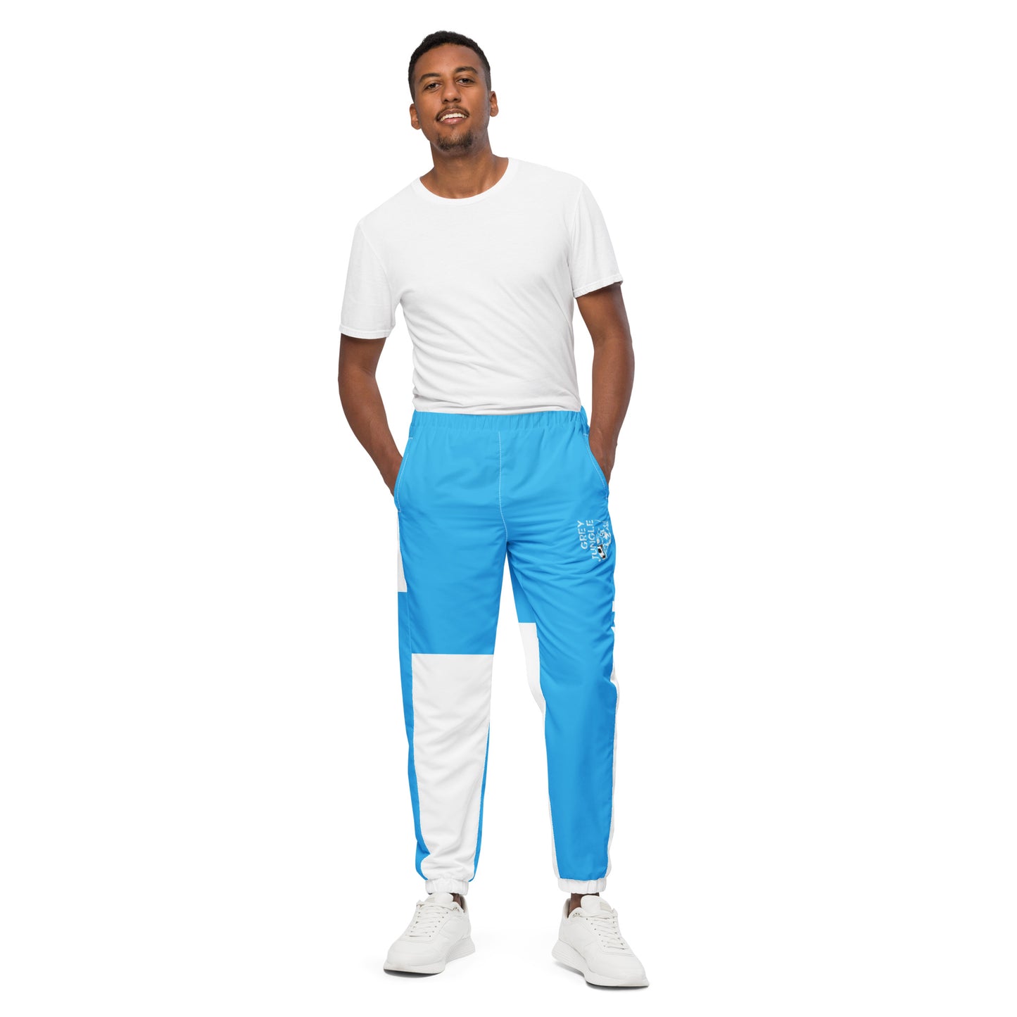 Retro Powder Blue Unisex Track Pants