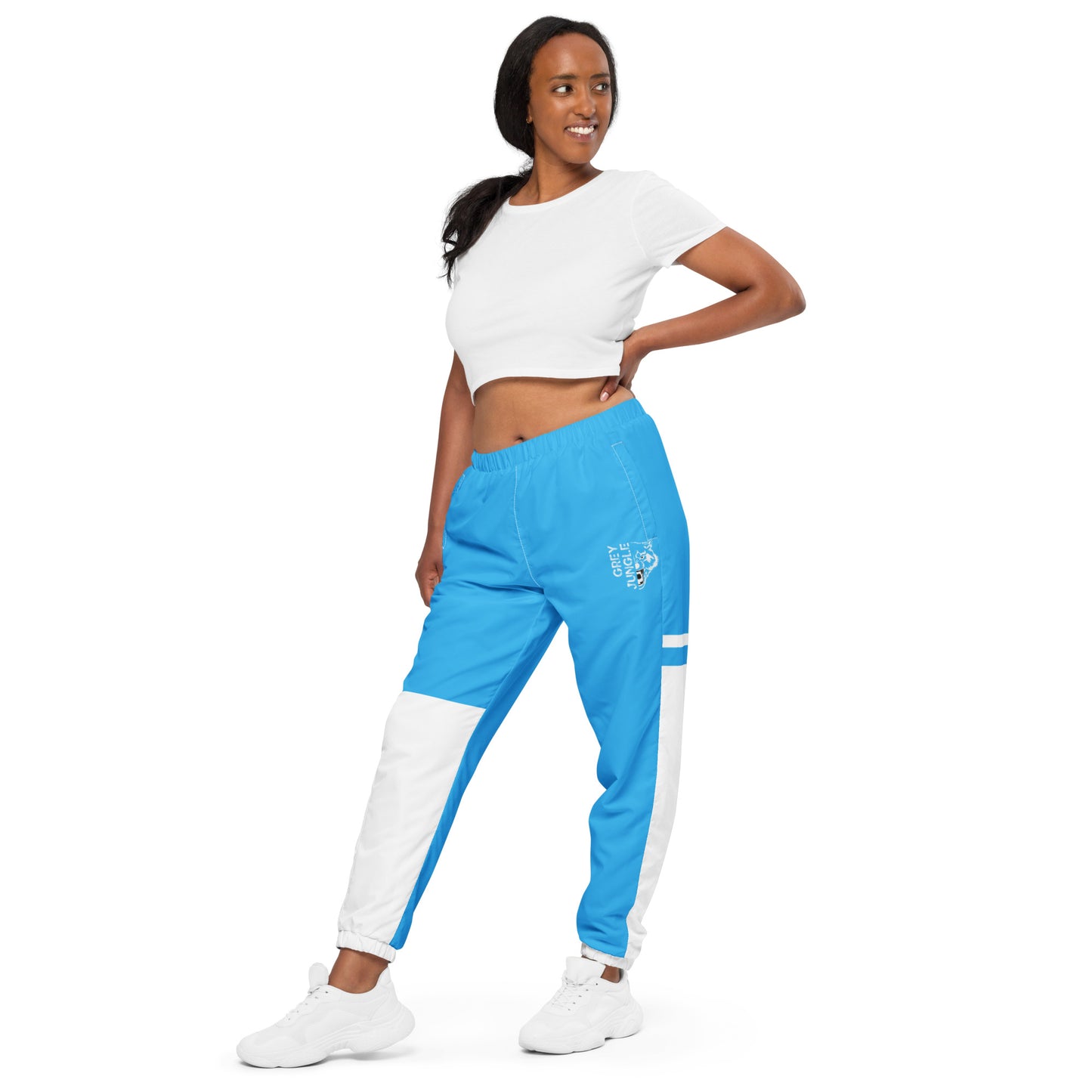 Retro Powder Blue Unisex Track Pants