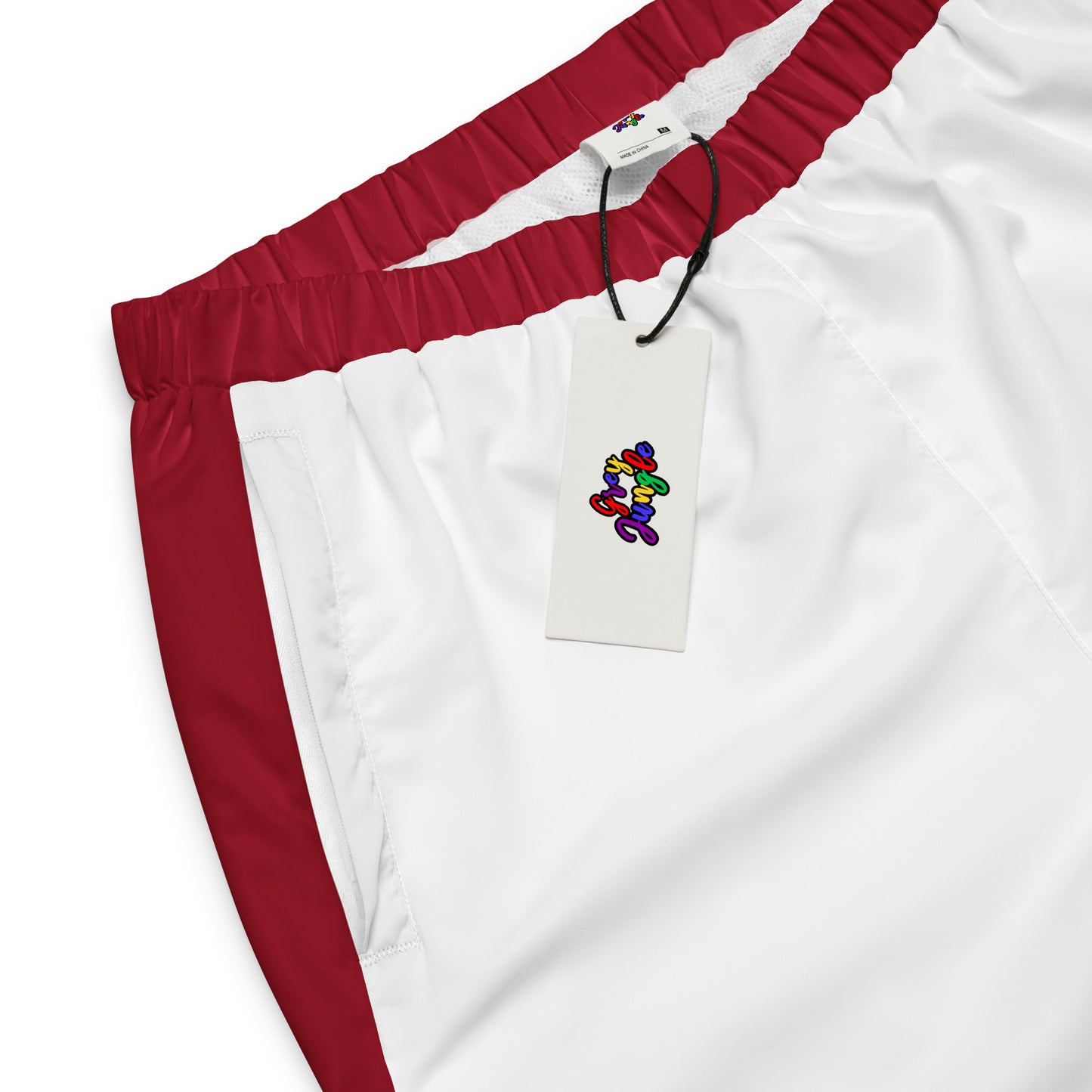 Windbreaker Pants | Red & White | Cherry 12s Collection