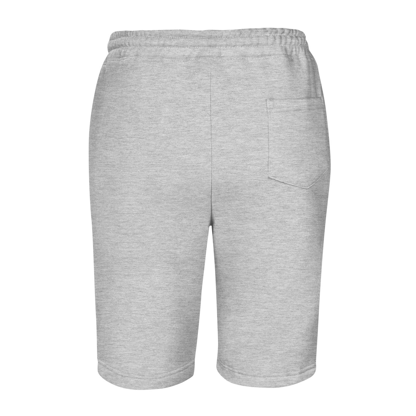 Shorts | Fleece | White & Grey | Black & White Embroidery