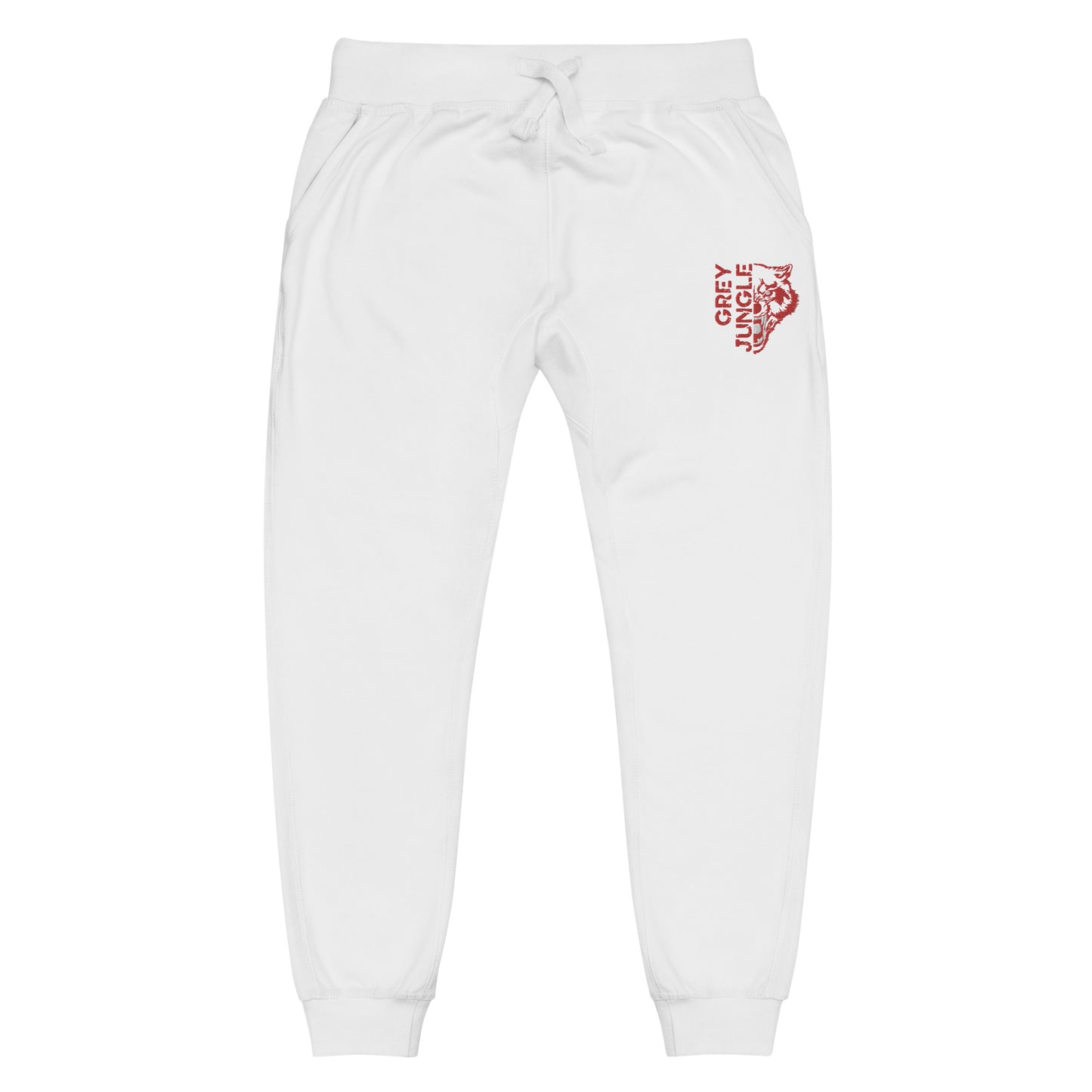 Sweatpants | Red & White | Cherry 12s Collection | Embroidered