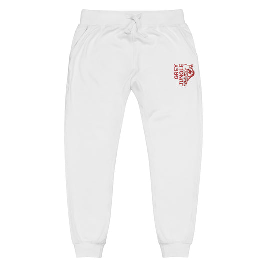 Sweatpants | Red & White | Cherry 12s Collection | Embroidered