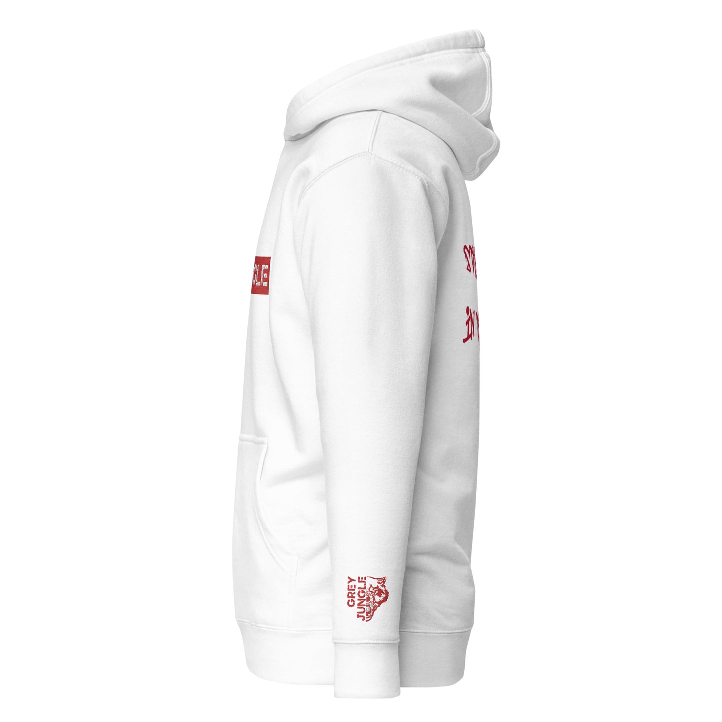 Hoodie | Red & White | Embroidered | Cherry 12s Collection