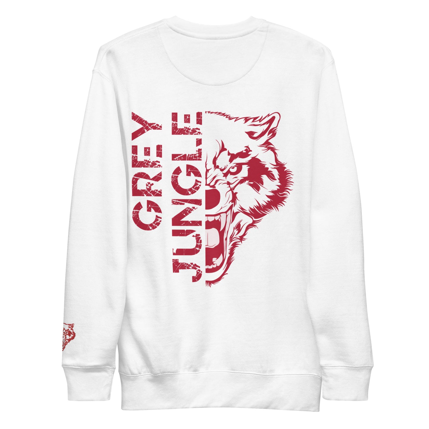 Premium Sweatshirt | Red & White | Cherry 12s Collection | Embroidered