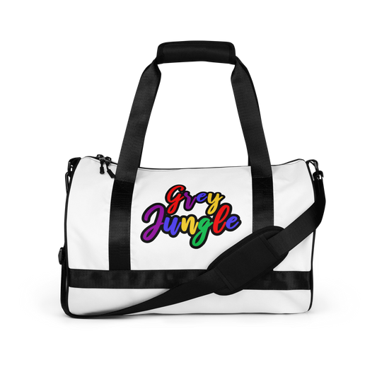 Gym Bag | Word Only | White