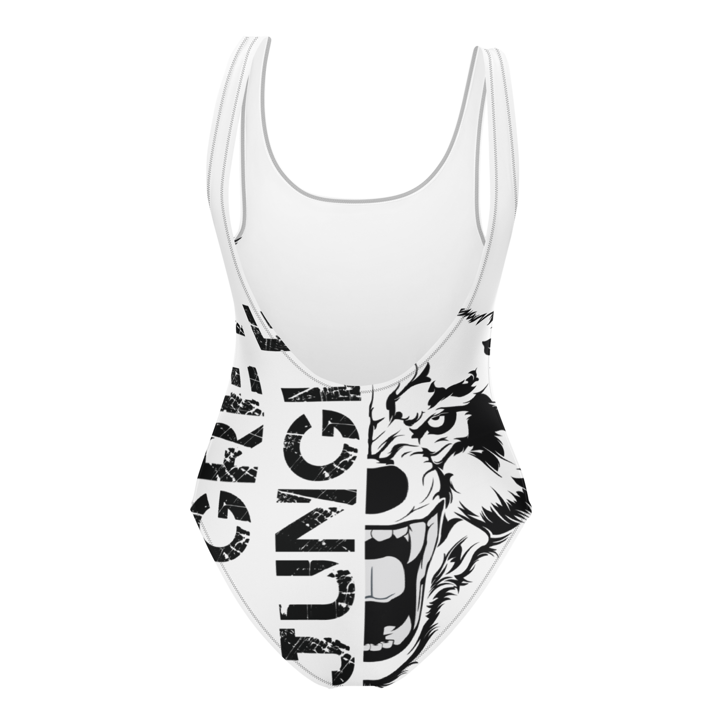 Swimsuit One-Piece | Logo Only | White