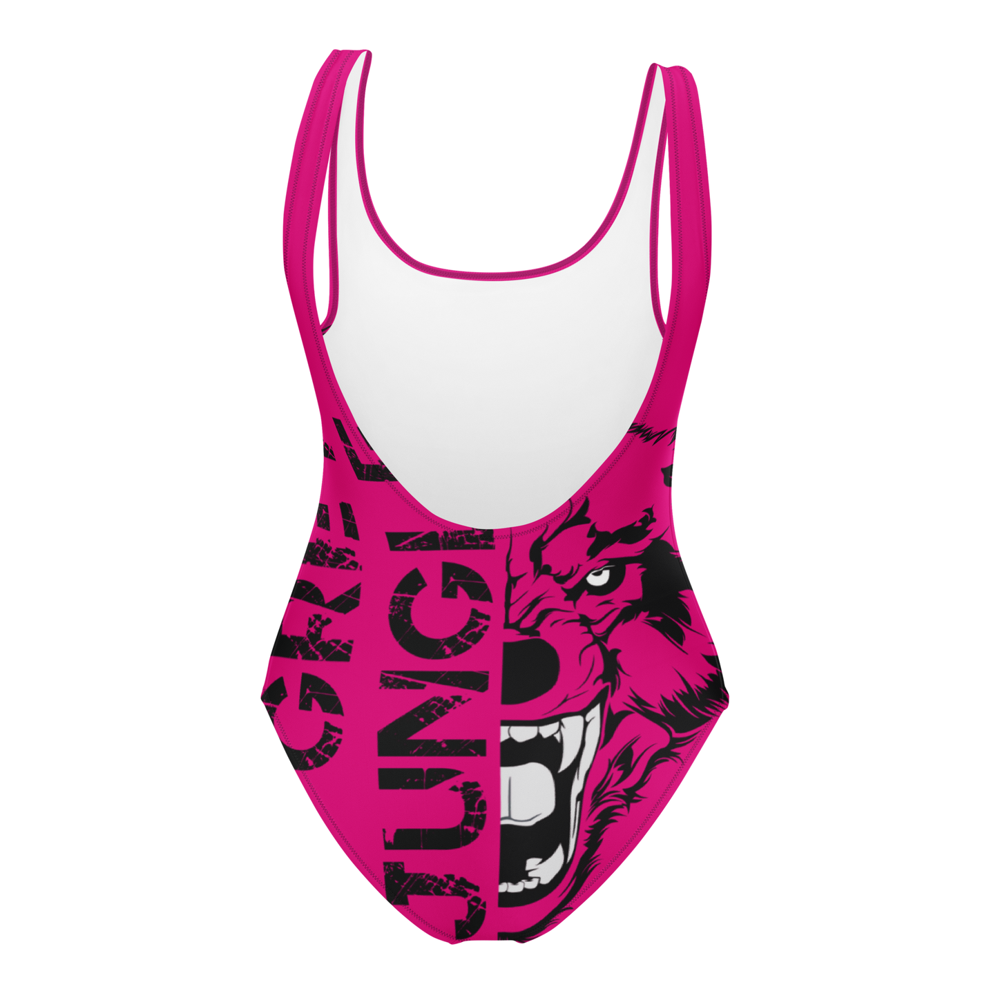 Swimsuit One-Piece | Logo Only | Hot Pink