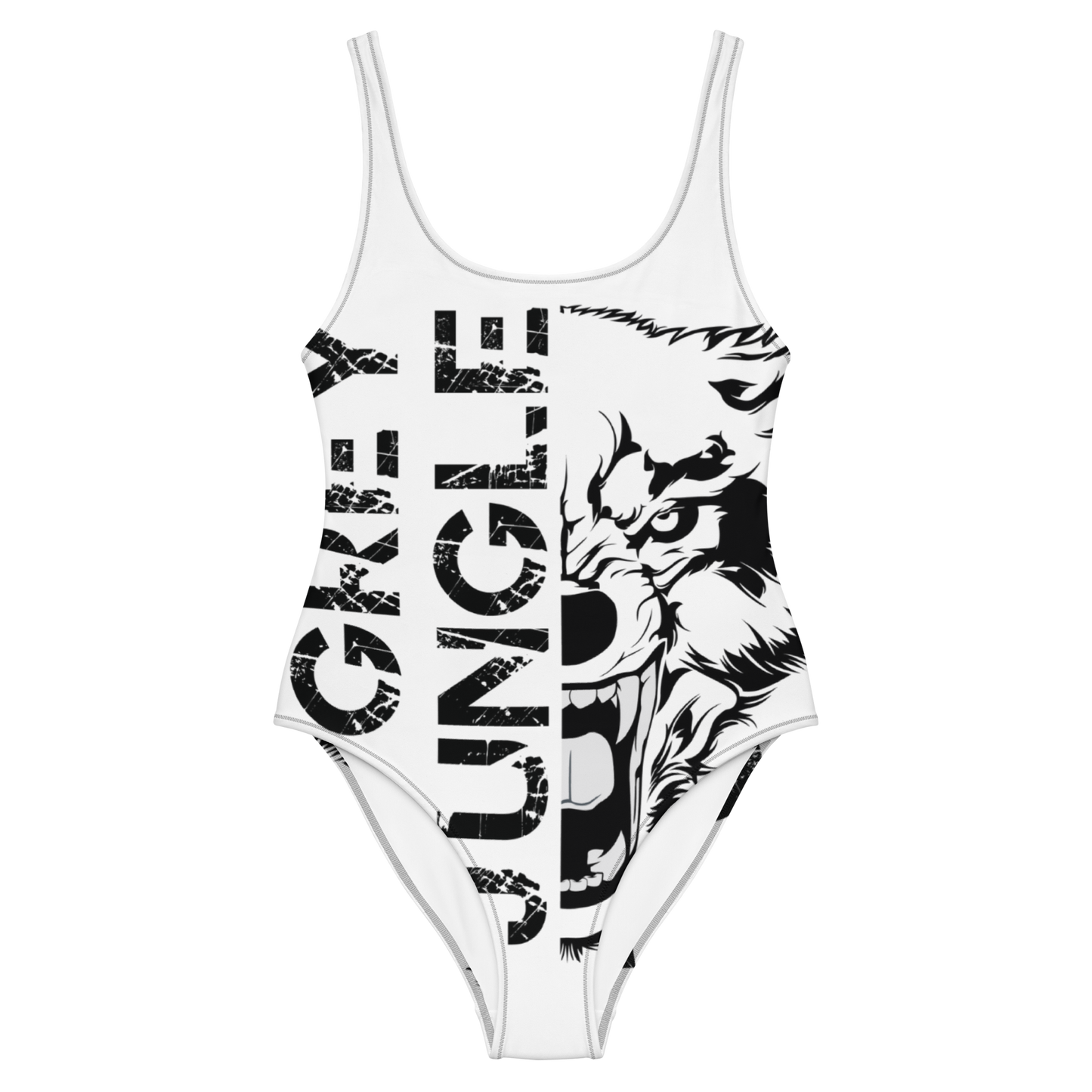 Swimsuit One-Piece | Logo Only | White