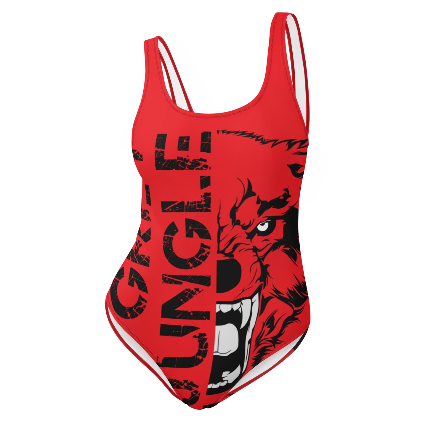 Swimsuit One-Piece | Logo Only | Red