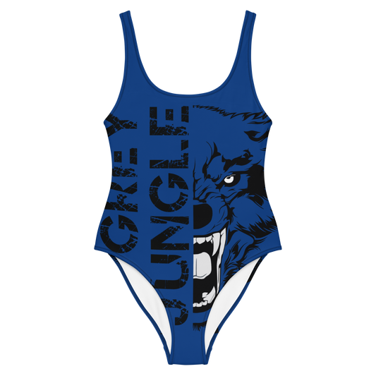 Swimsuit One-Piece | Logo Only | Blue