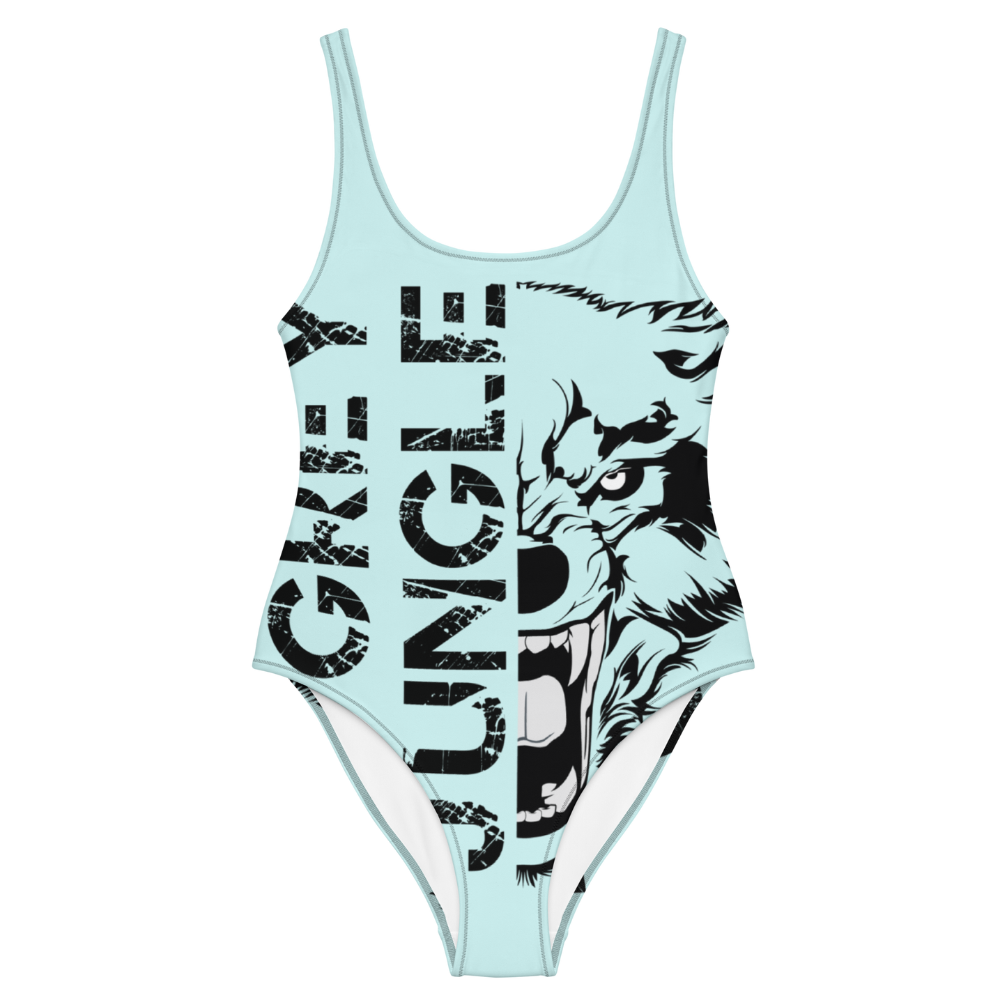 Swimsuit One-Piece | Logo Only | Light Blue