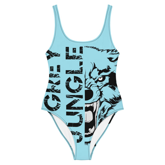 Swimsuit One-Piece | Logo Only | Light Blue