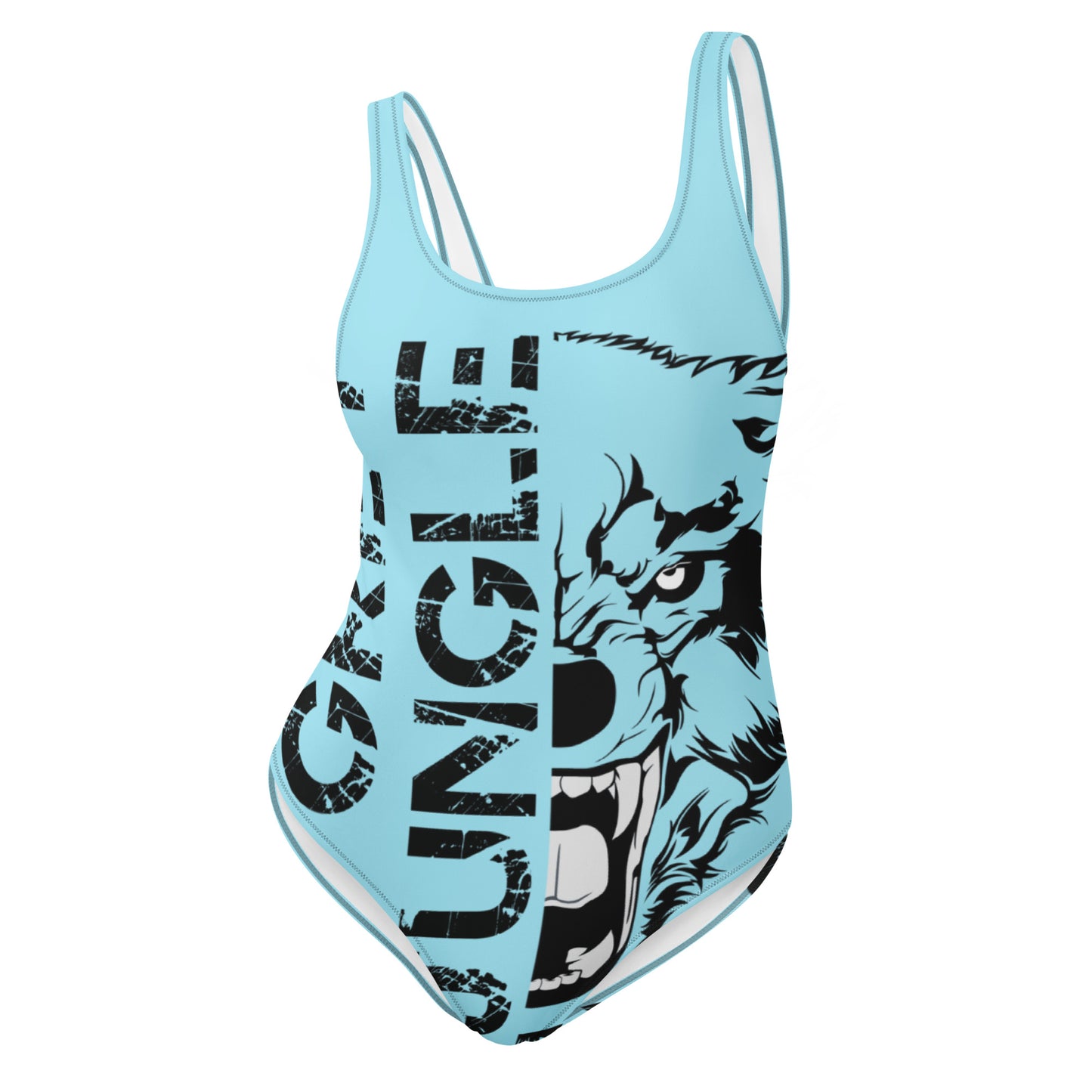 Swimsuit One-Piece | Logo Only | Light Blue