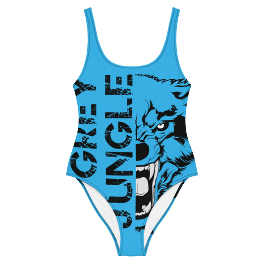 Swimsuit One-Piece | Logo Only | Sky Blue