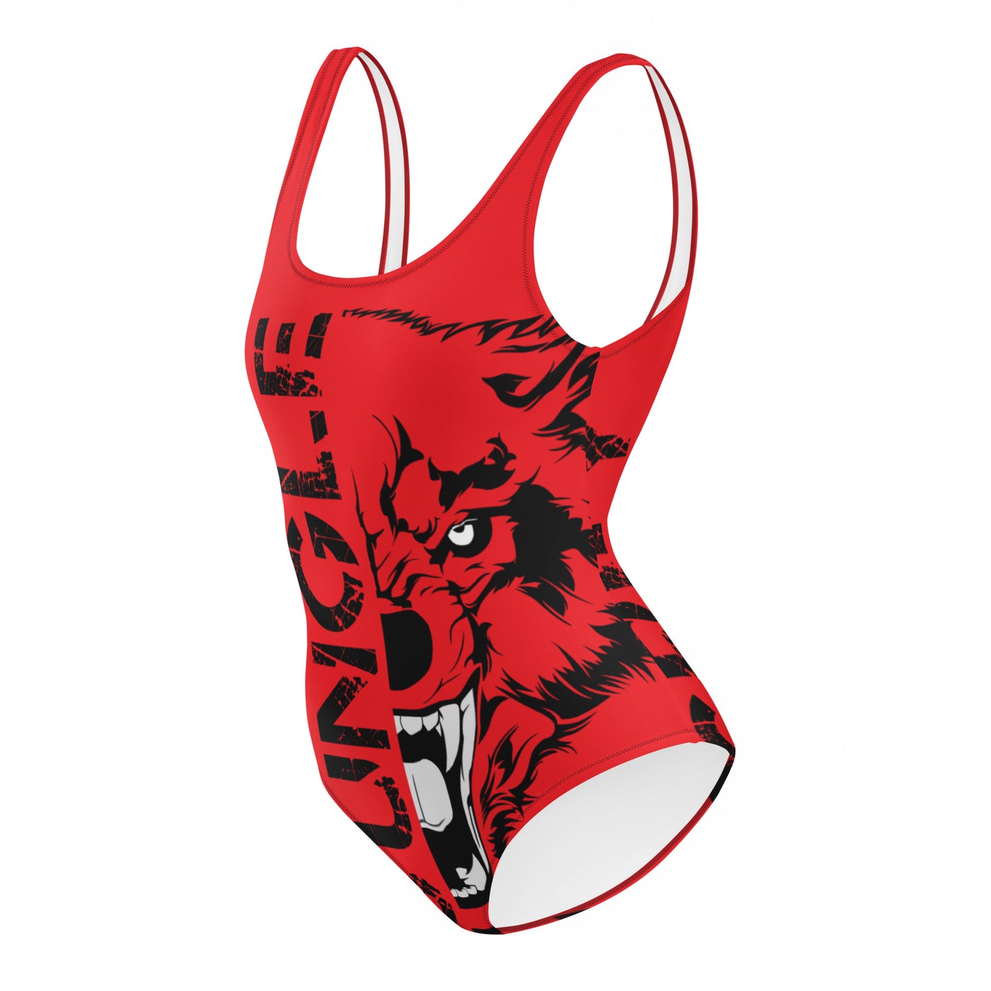 Swimsuit One-Piece | Logo Only | Red