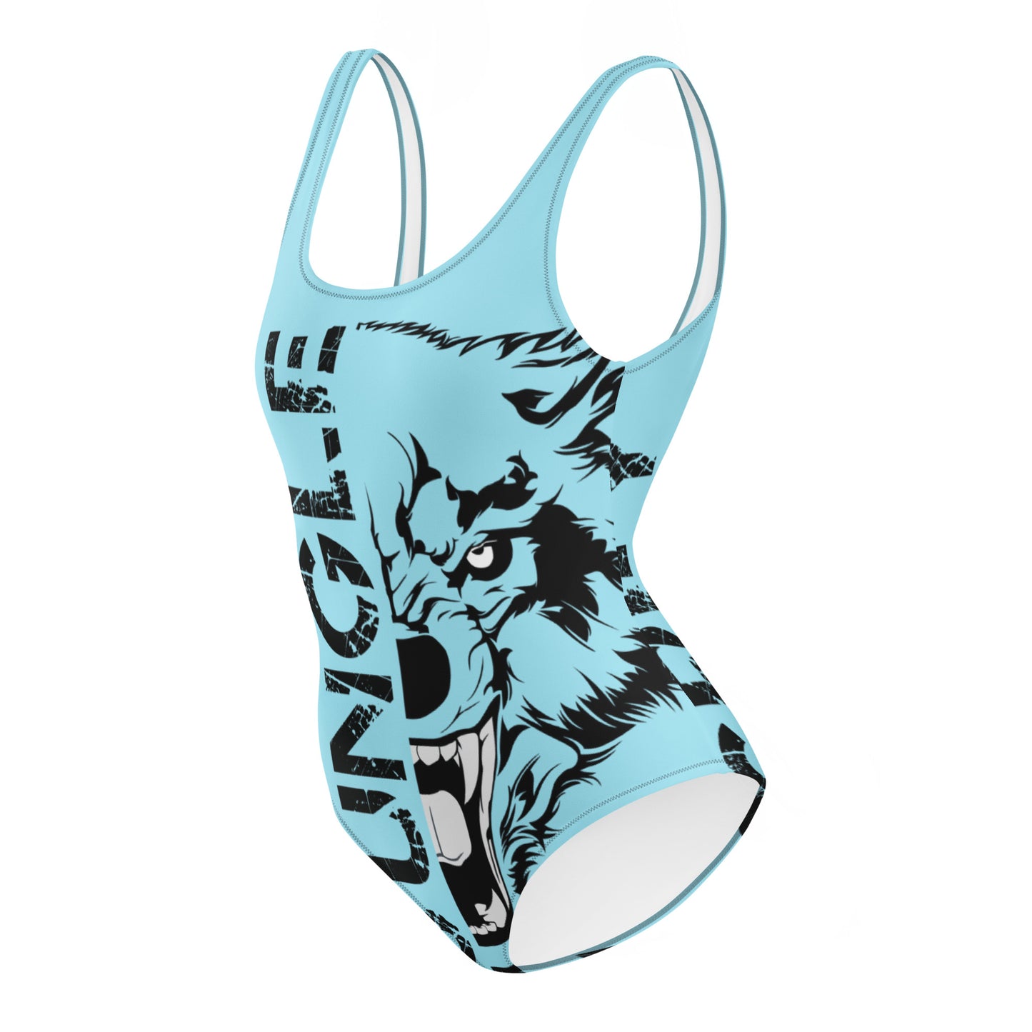 Swimsuit One-Piece | Logo Only | Light Blue