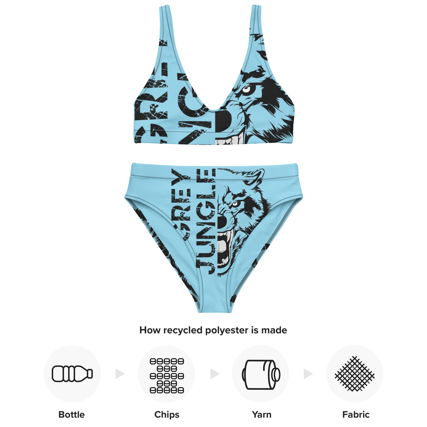 Bikini | Sky Blue & Black