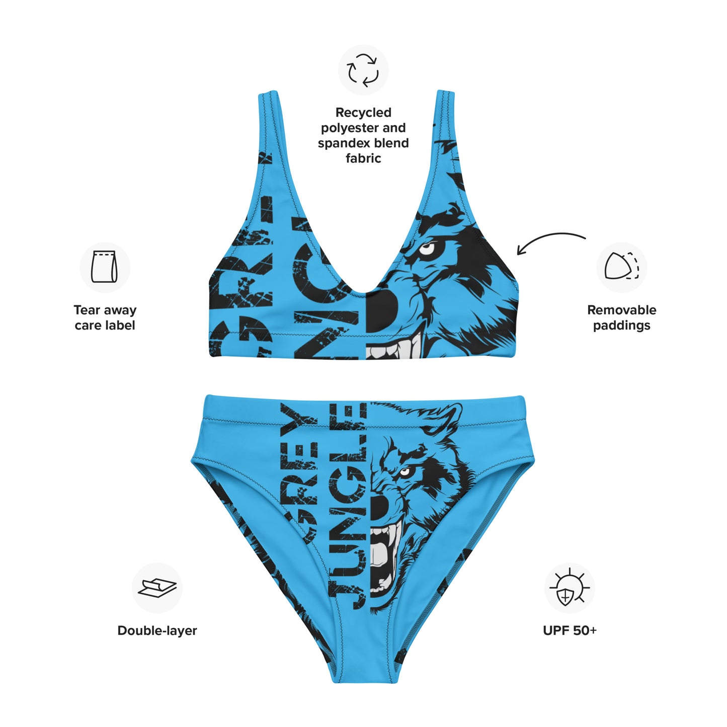 Bikini | Sky Blue & Black