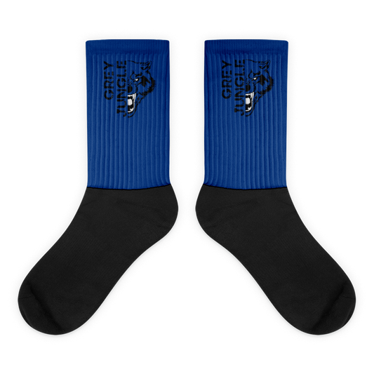 Limited Edition | Grey Jungle Socks (Blue)