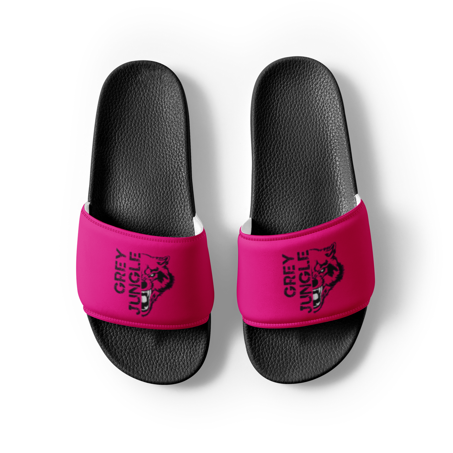 Slides | Logo Only | Hot Pink & Black