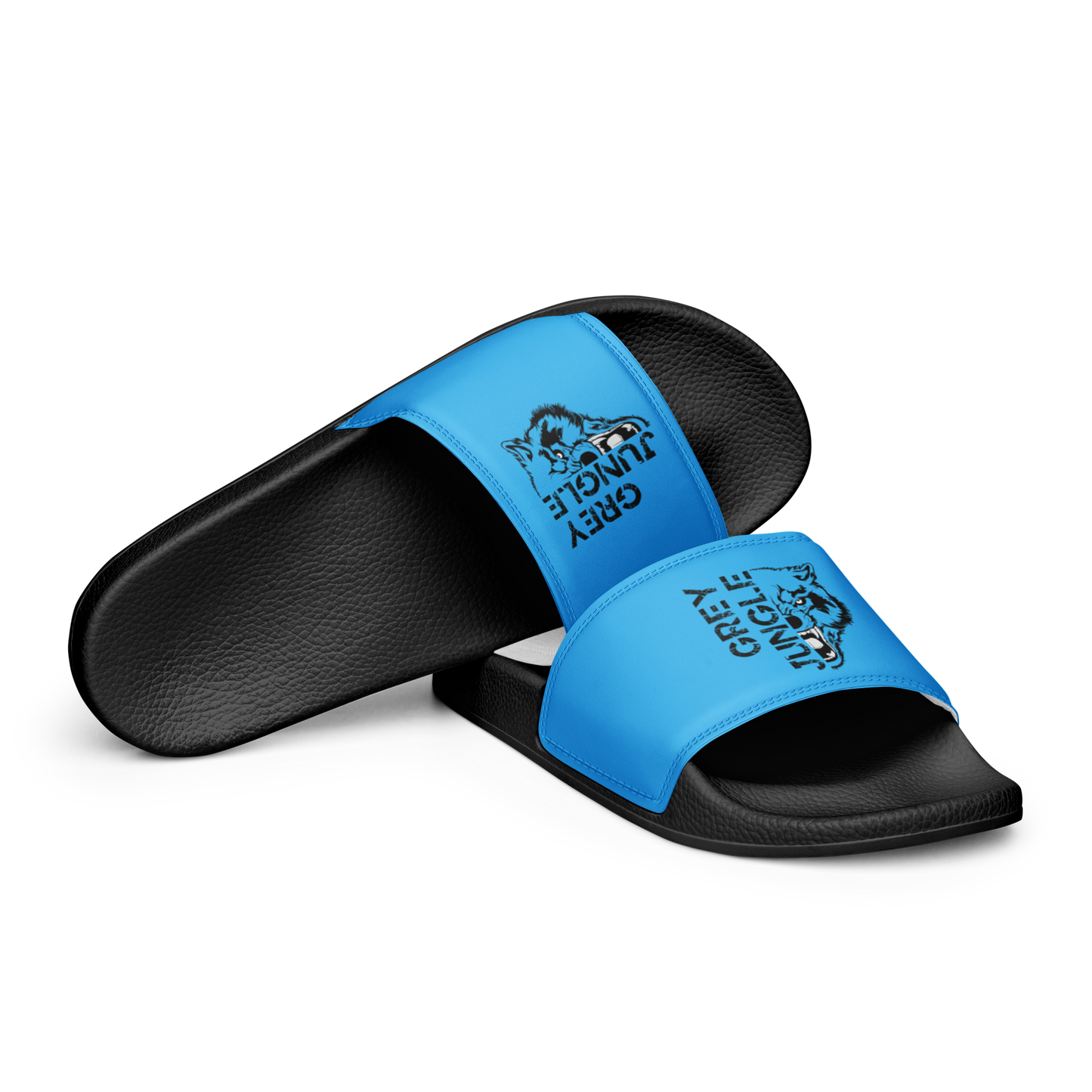 Slides | Logo Only | Sky Blue & Black