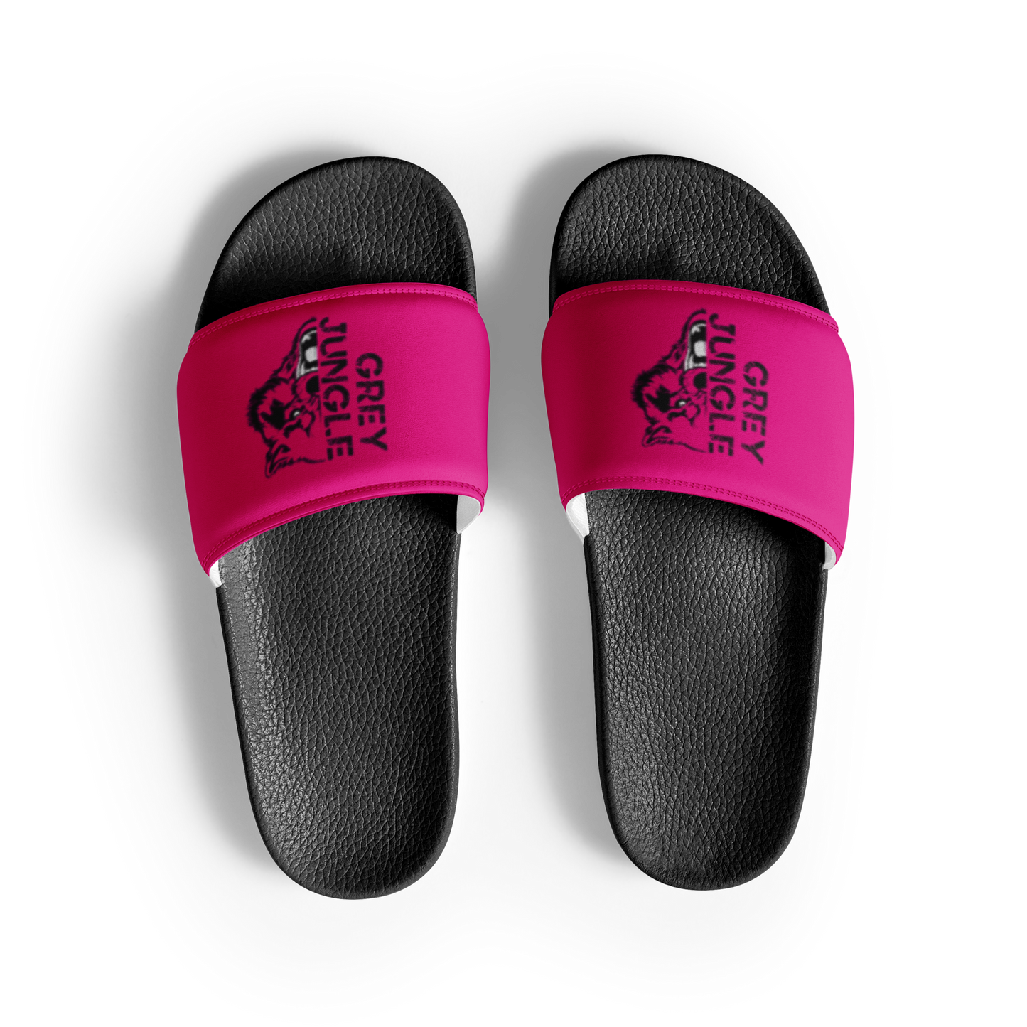 Slides | Logo Only | Hot Pink & Black