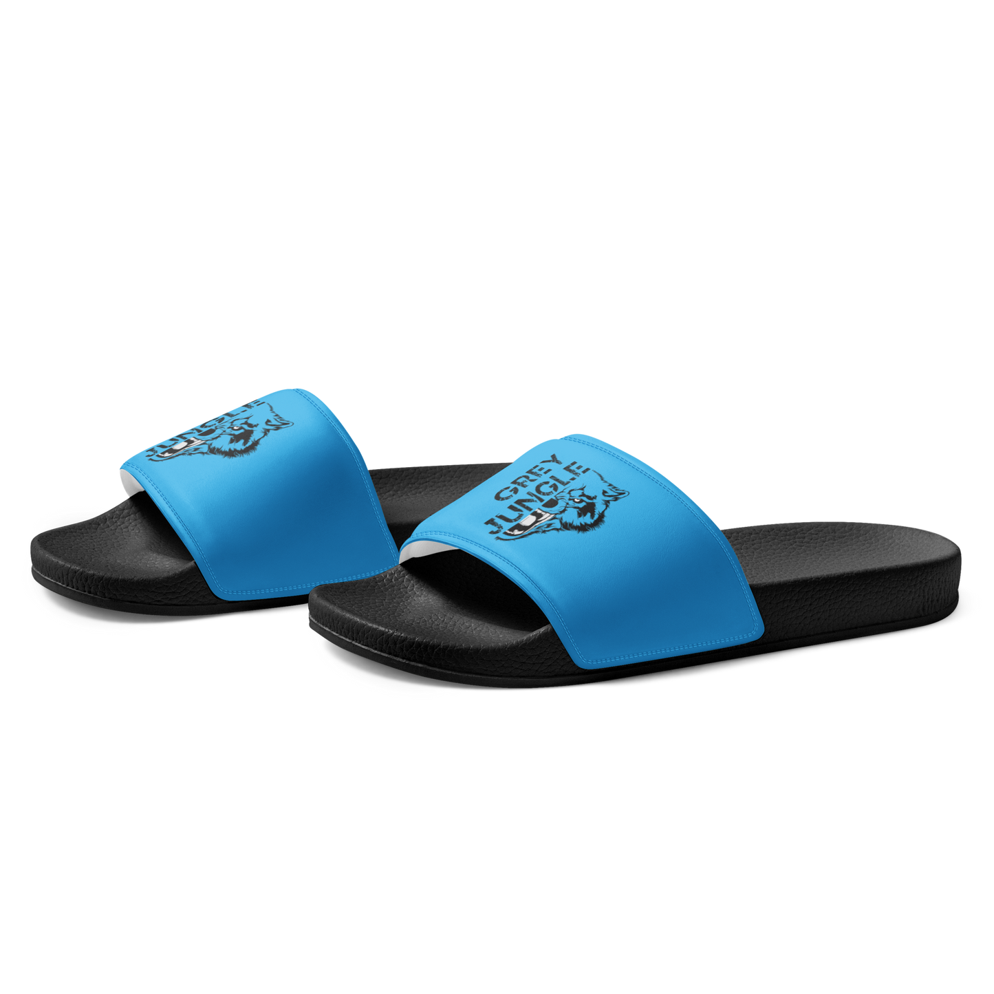 Slides | Logo Only | Sky Blue & Black