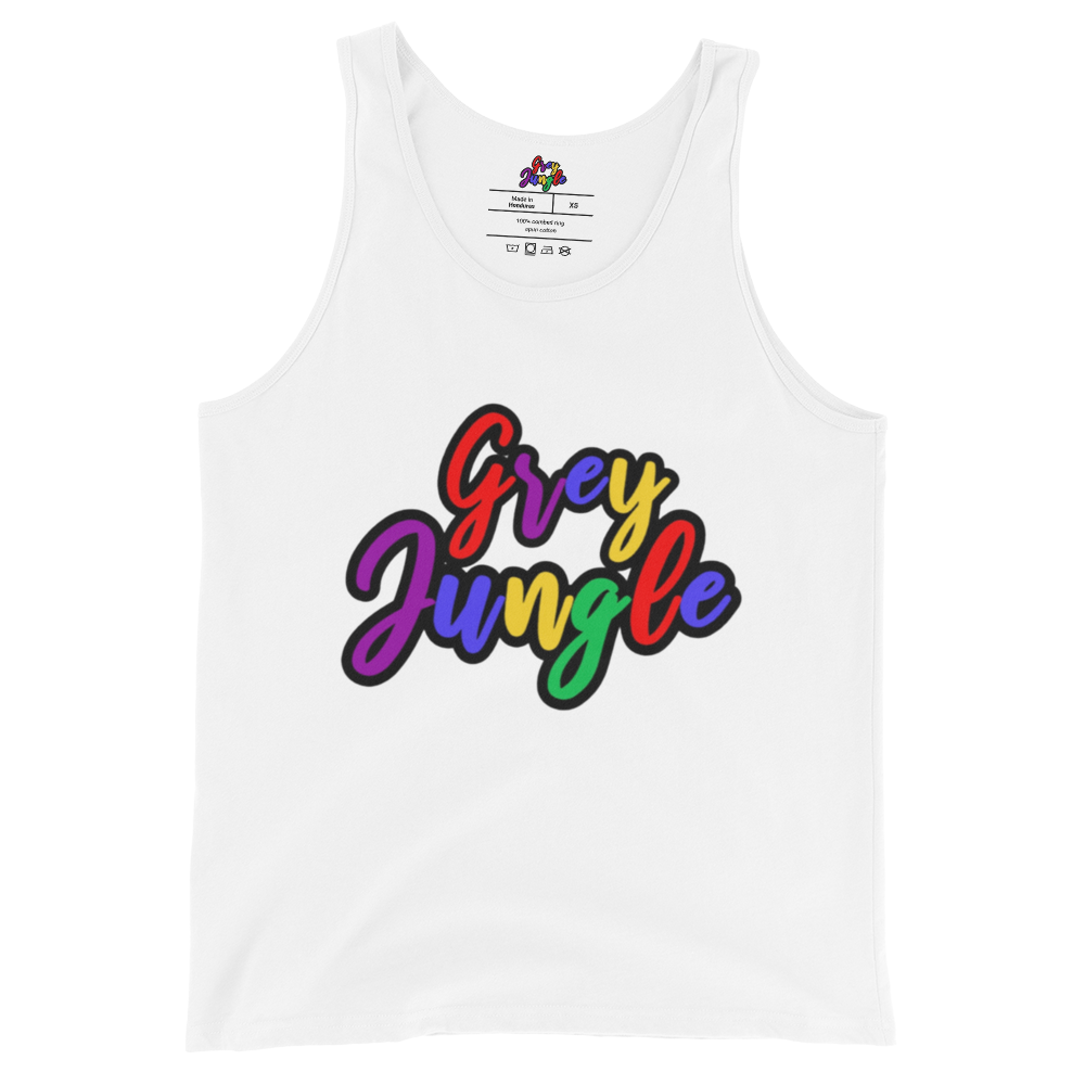 Tank | Word Logo | Red, Blue, White