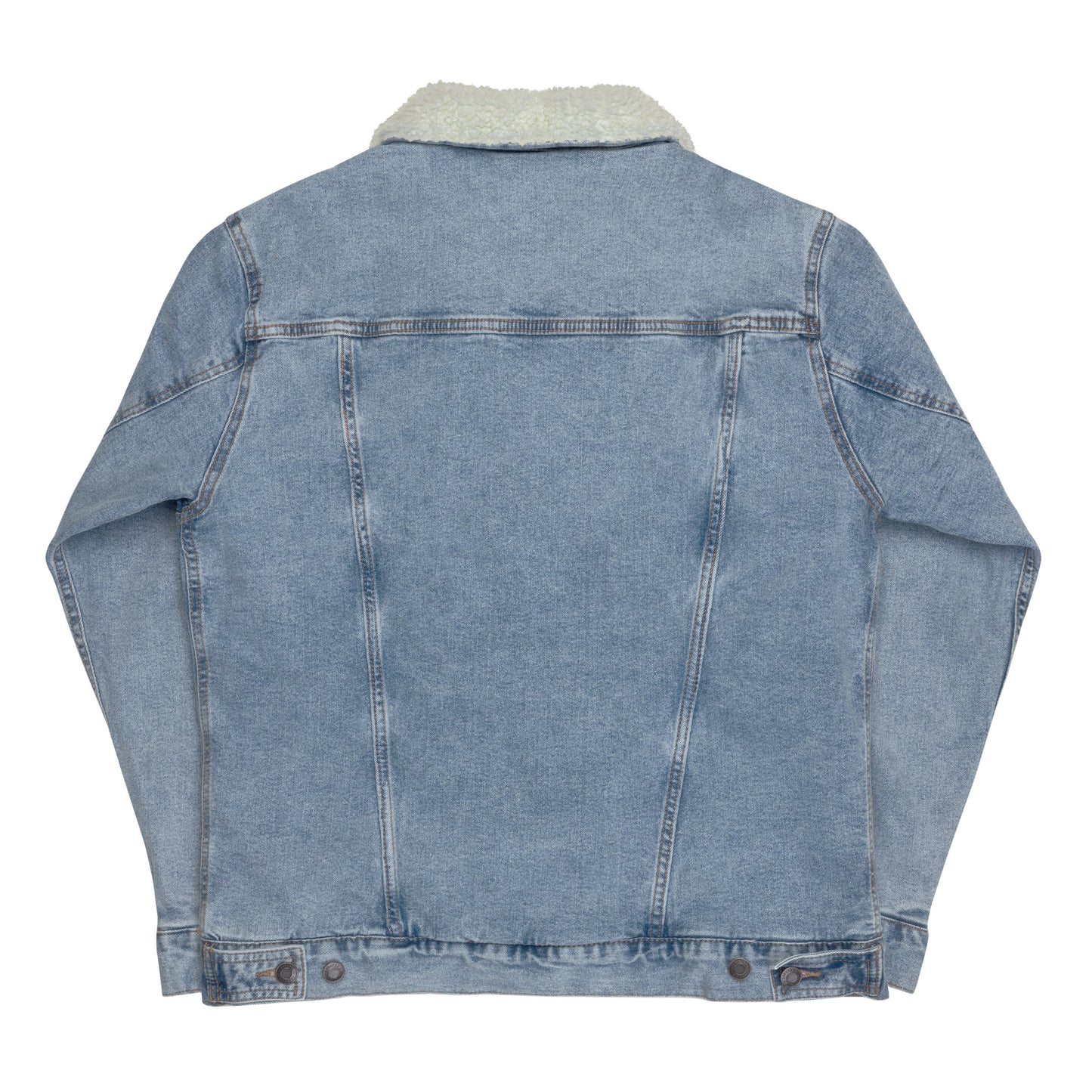 Light Blue Denim w/ Collar | White Embroidery