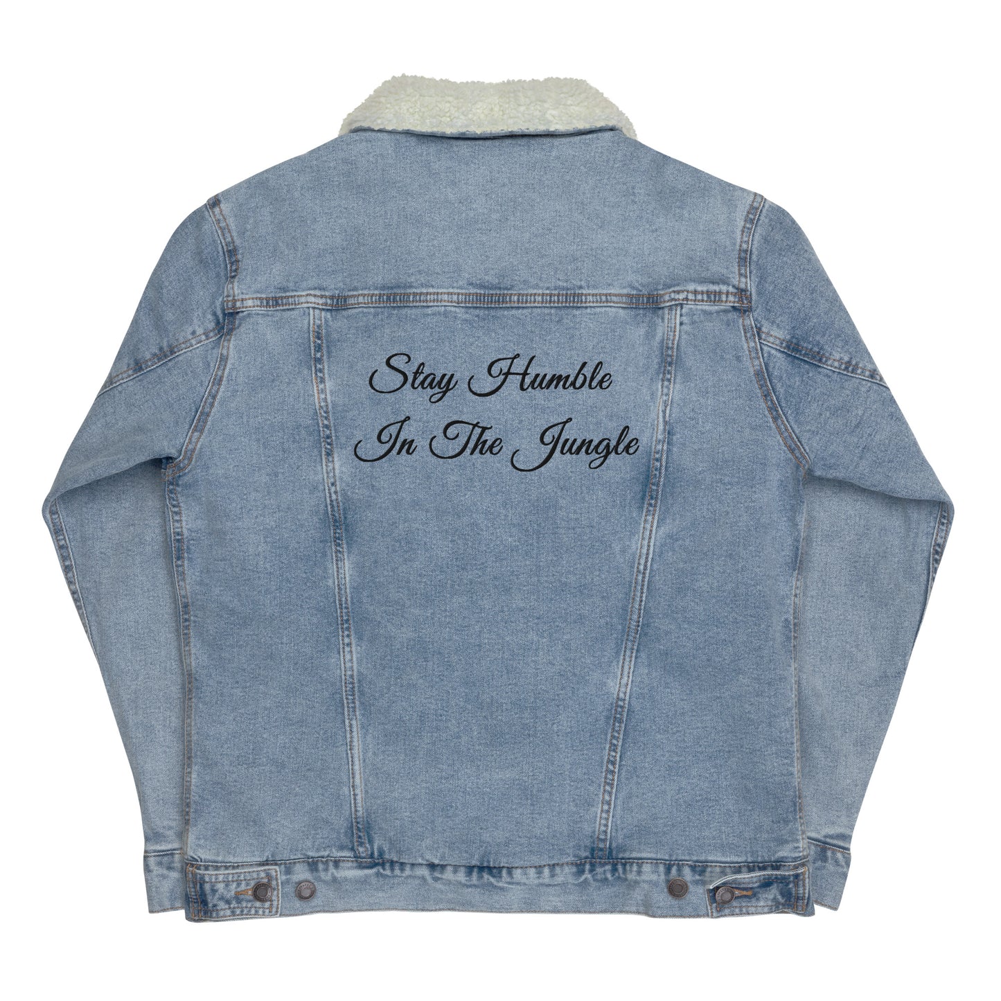 Light Blue Denim w/ Collar | Black Embroidery